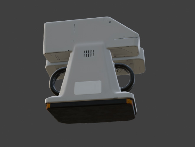 Futuristic Control Panel Game-Ready 3D Model with PBR Textures Low-poly 3D model_14