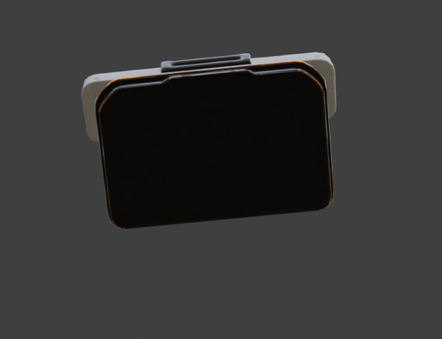 Futuristic Control Panel Game-Ready 3D Model with PBR Textures Low-poly 3D model_21