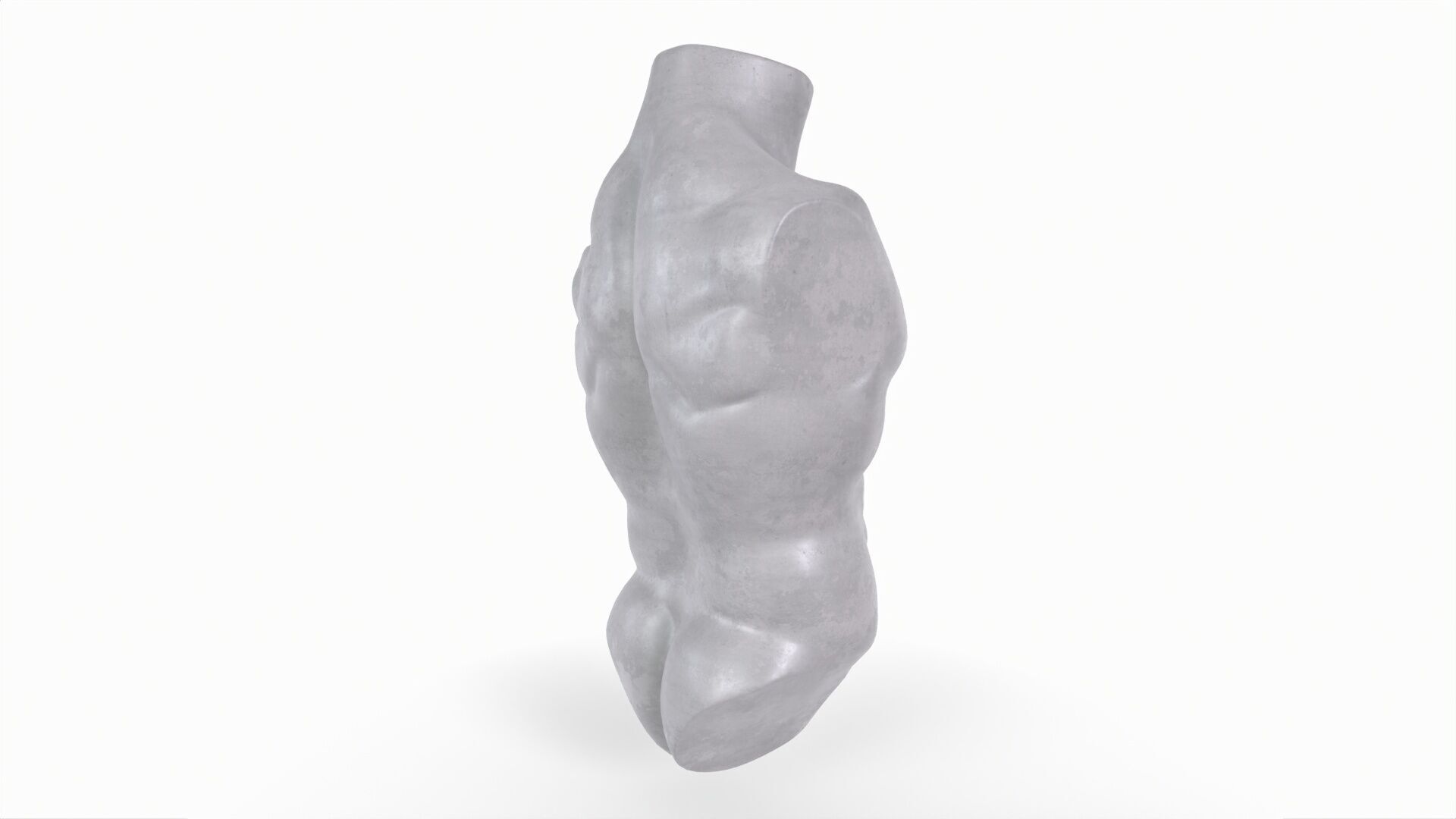 Male Torso Basemesh 3D print model_4