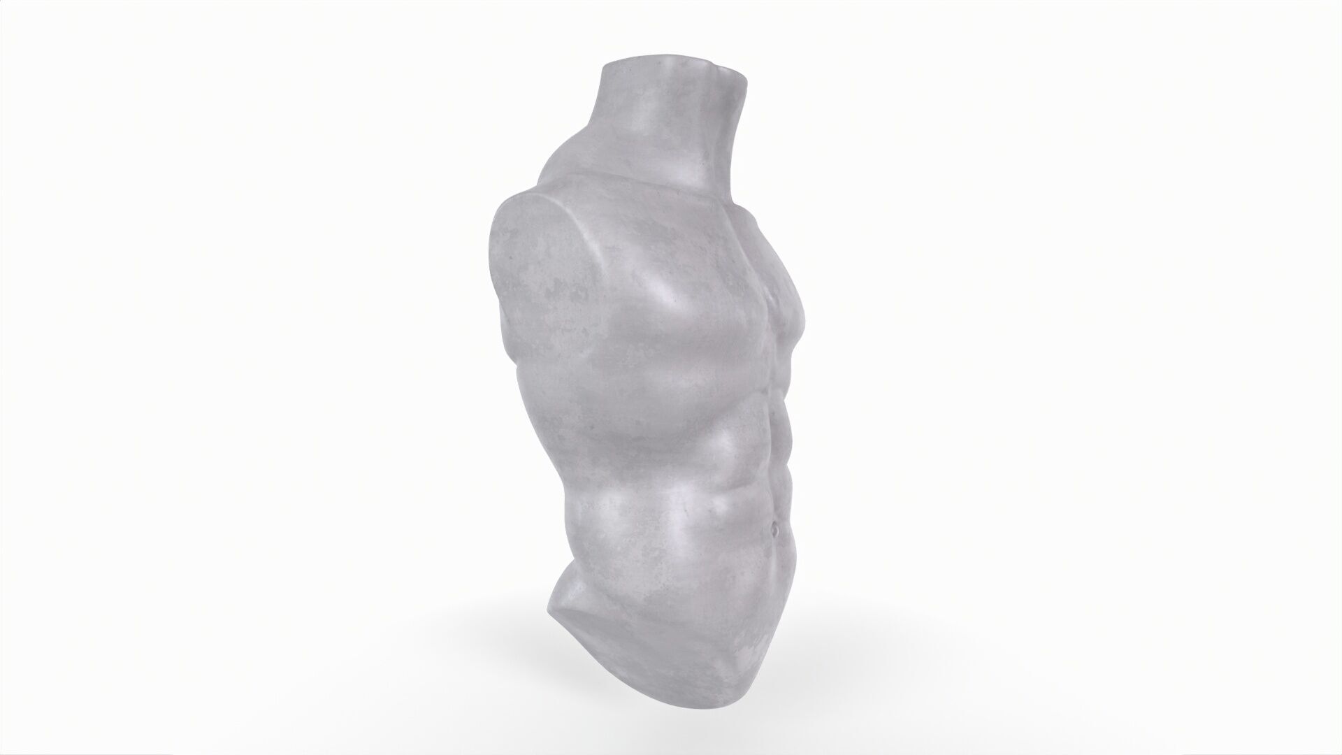 Male Torso Basemesh 3D print model_2