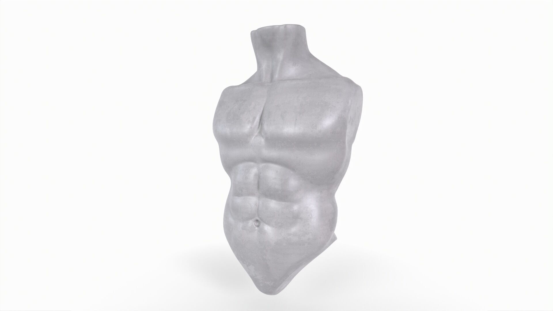 Male Torso Basemesh 3D print model_11
