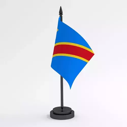 Table Flag Democratic Republic of the Congo 3D model