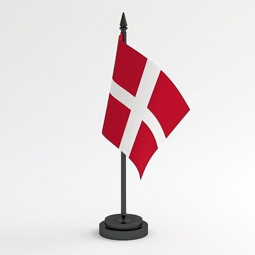 Table Flag Denmark 3D model