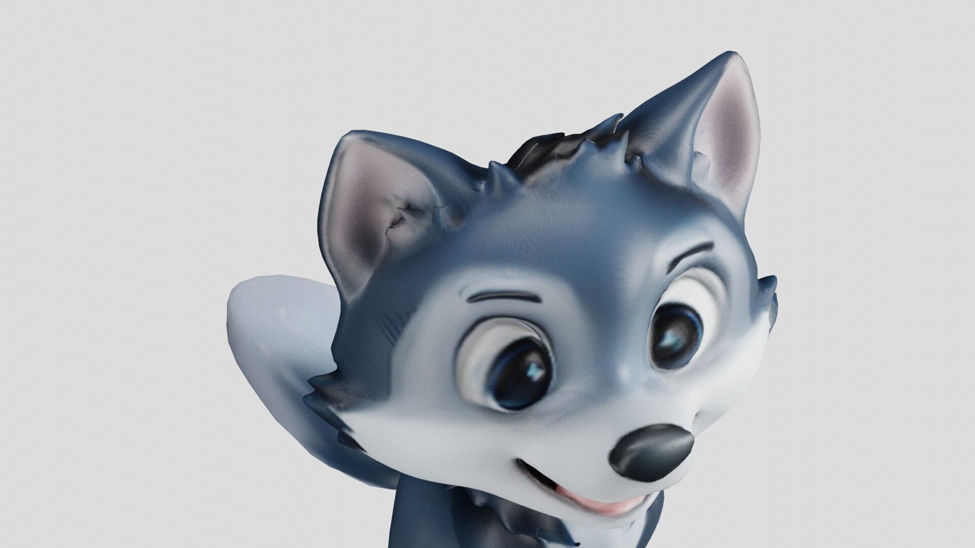 Cheeky Cartoon Fox Game Ready Stylized 3D Character Free low-poly 3D model_18