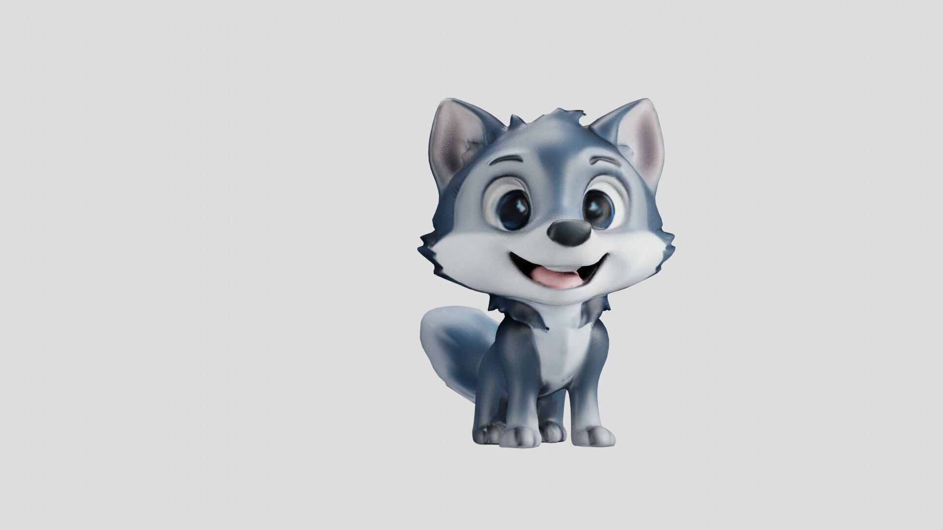 Cheeky Cartoon Fox Game Ready Stylized 3D Character Free low-poly 3D model_6