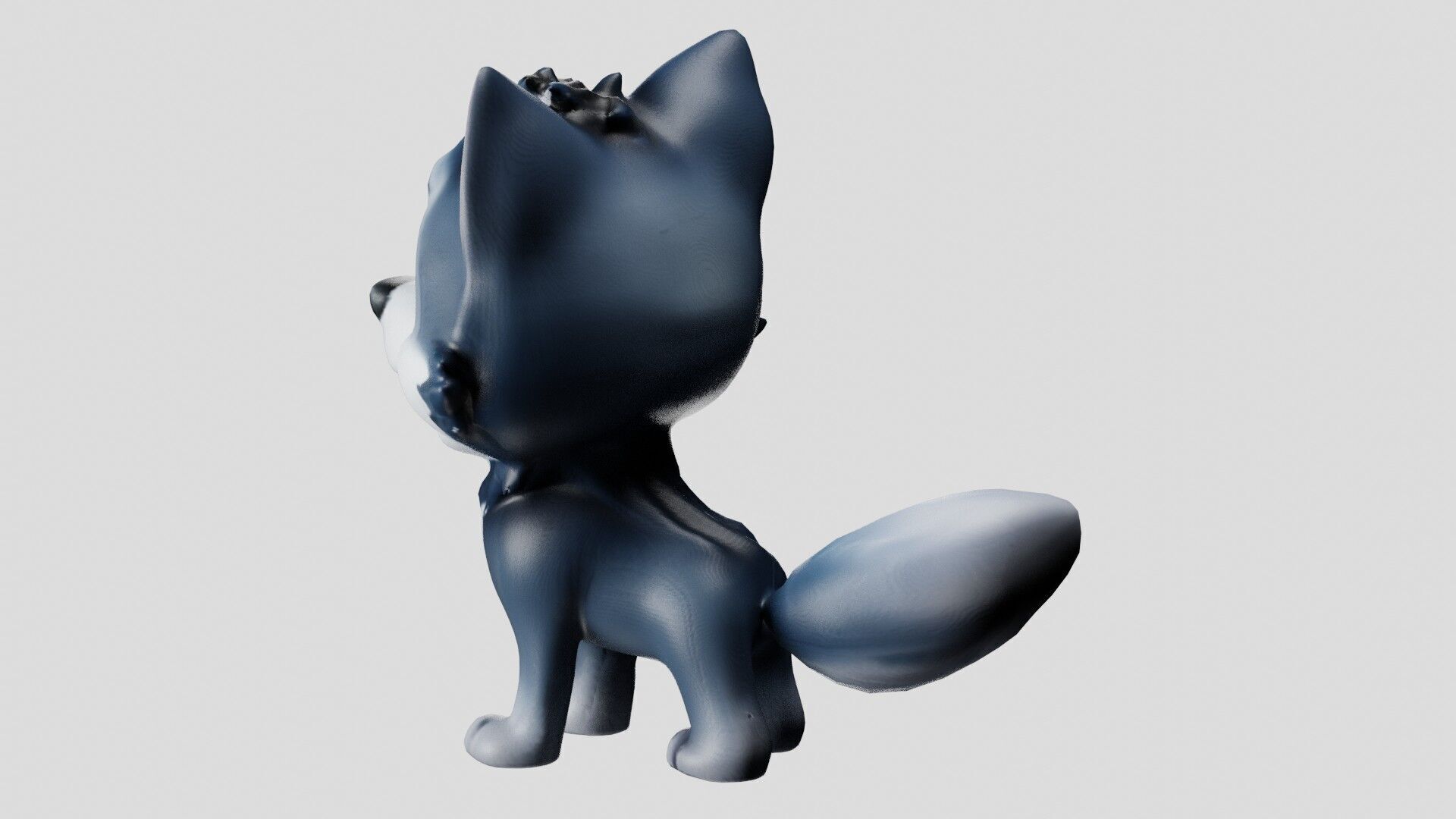 Cheeky Cartoon Fox Game Ready Stylized 3D Character Free low-poly 3D model_8