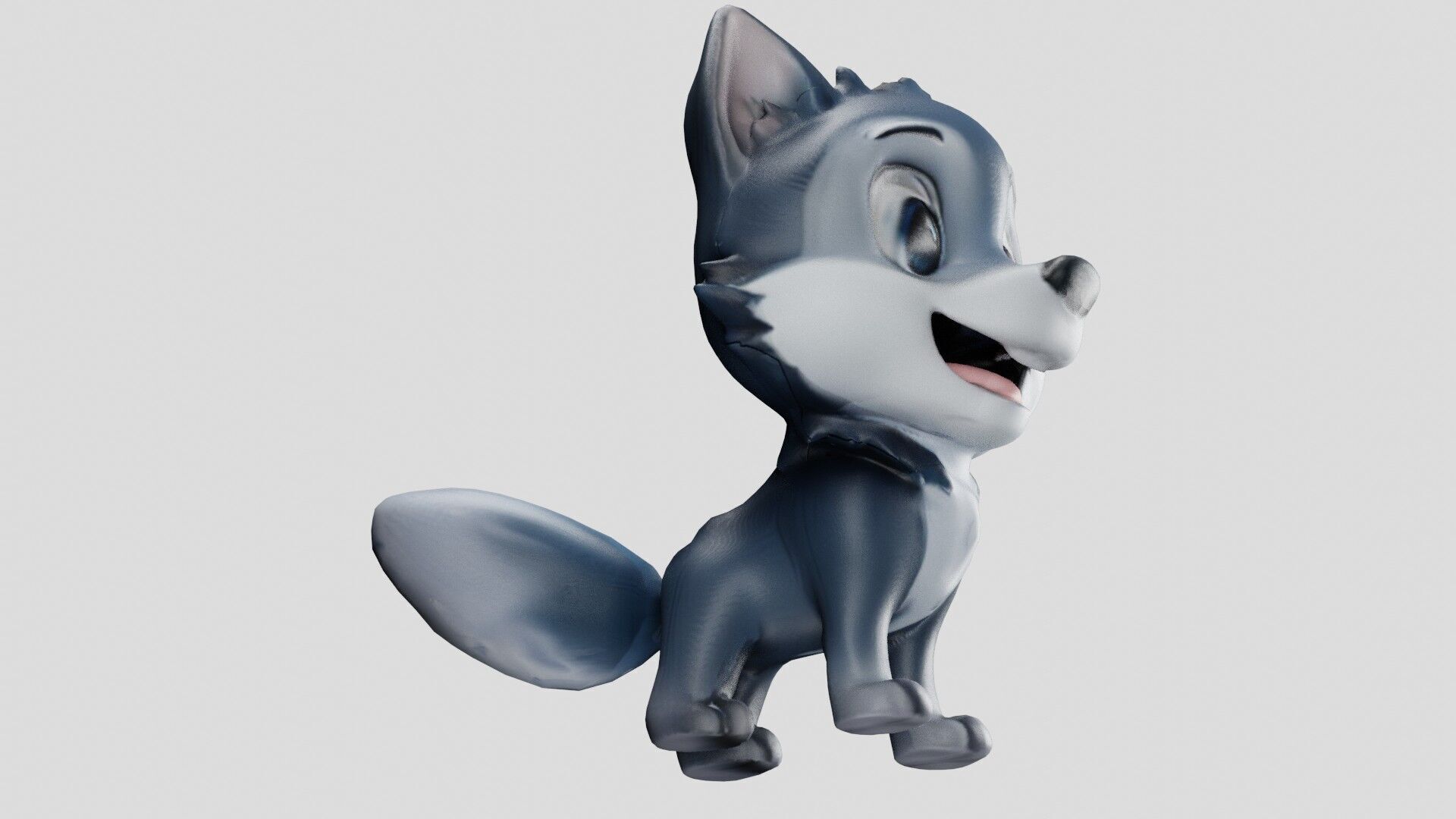 Cheeky Cartoon Fox Game Ready Stylized 3D Character Free low-poly 3D model_11