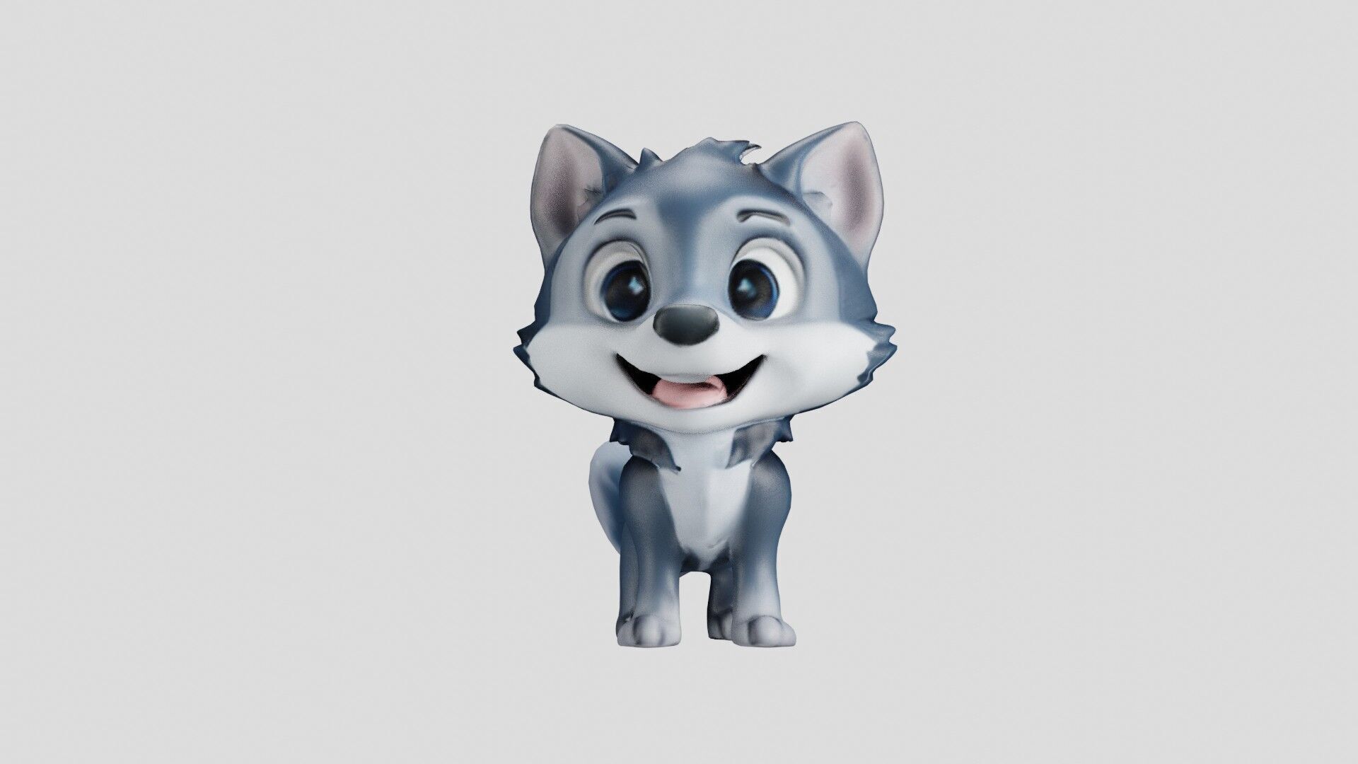 Cheeky Cartoon Fox Game Ready Stylized 3D Character Free low-poly 3D model_7