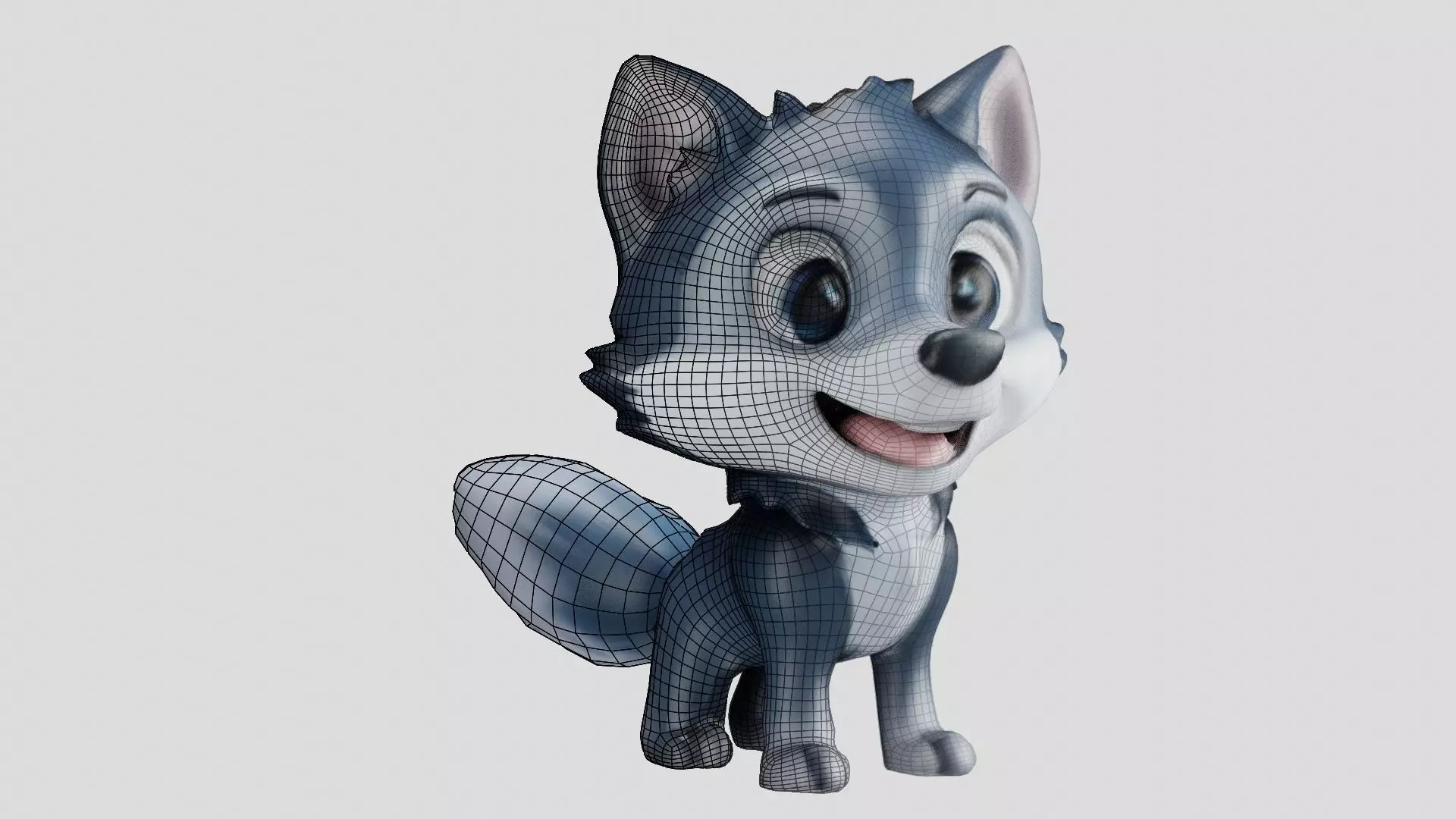 Cheeky Cartoon Fox Game Ready Stylized 3D Character Free low-poly 3D model_0