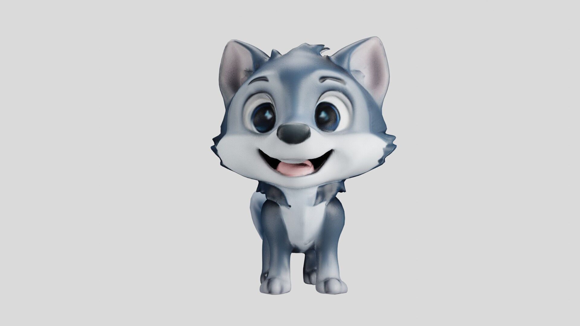 Cheeky Cartoon Fox Game Ready Stylized 3D Character Free low-poly 3D model_23