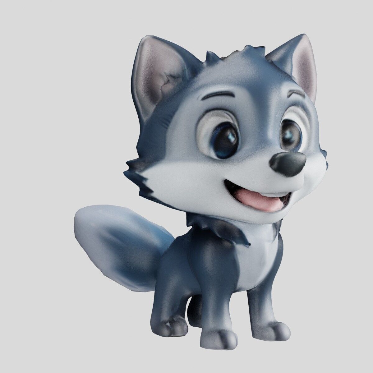 Cheeky Cartoon Fox Game Ready Stylized 3D Character Free low-poly 3D model_15