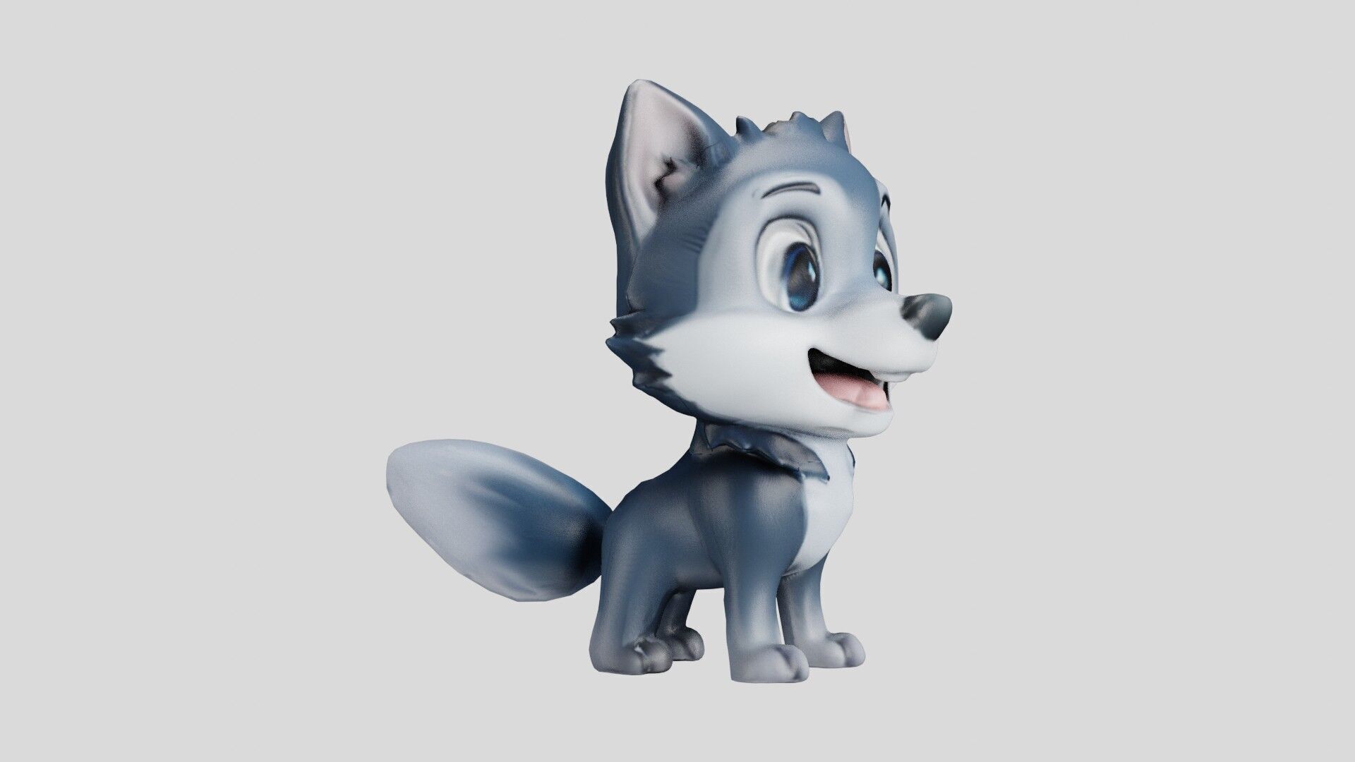 Cheeky Cartoon Fox Game Ready Stylized 3D Character Free low-poly 3D model_28