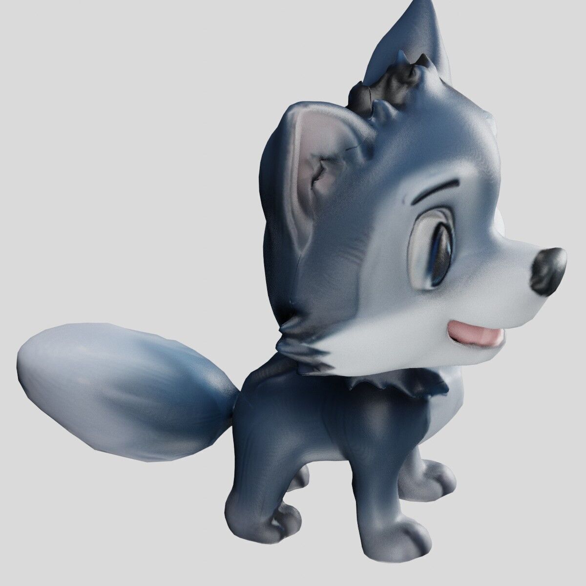 Cheeky Cartoon Fox Game Ready Stylized 3D Character Free low-poly 3D model_12