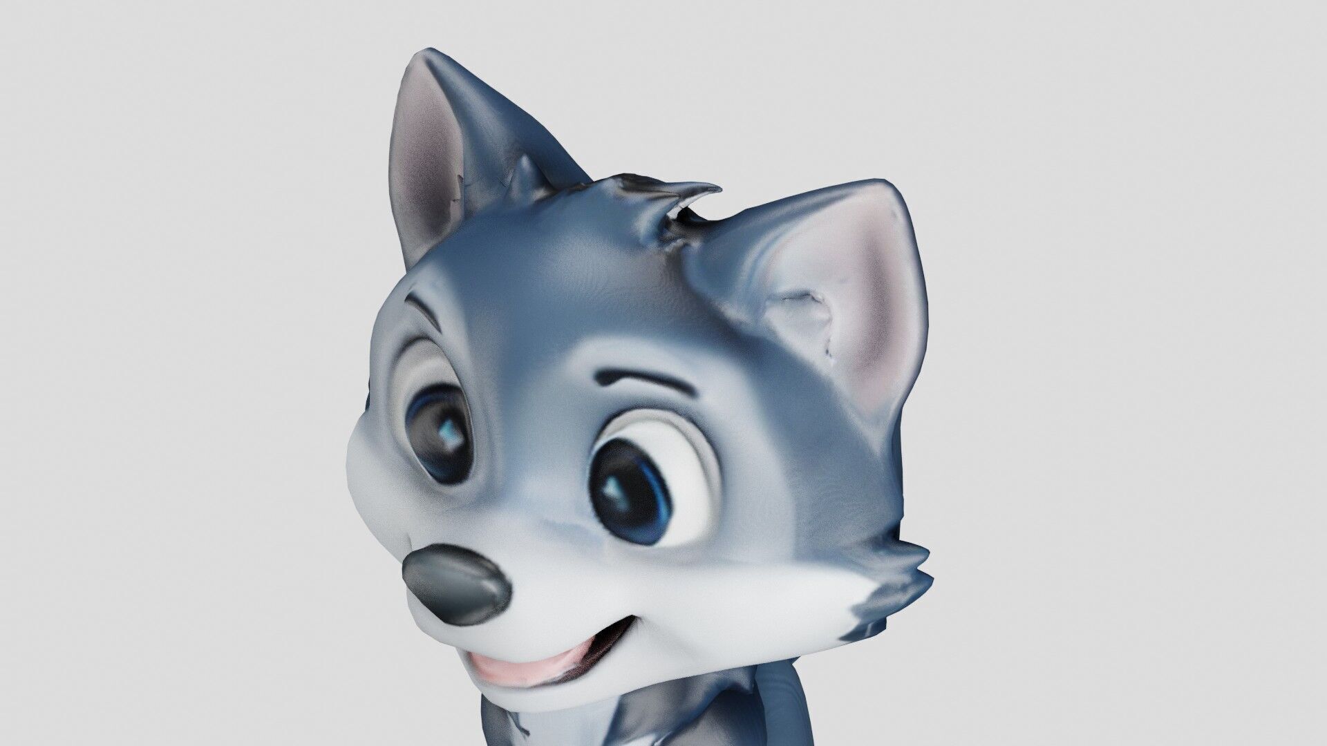Cheeky Cartoon Fox Game Ready Stylized 3D Character Free low-poly 3D model_21