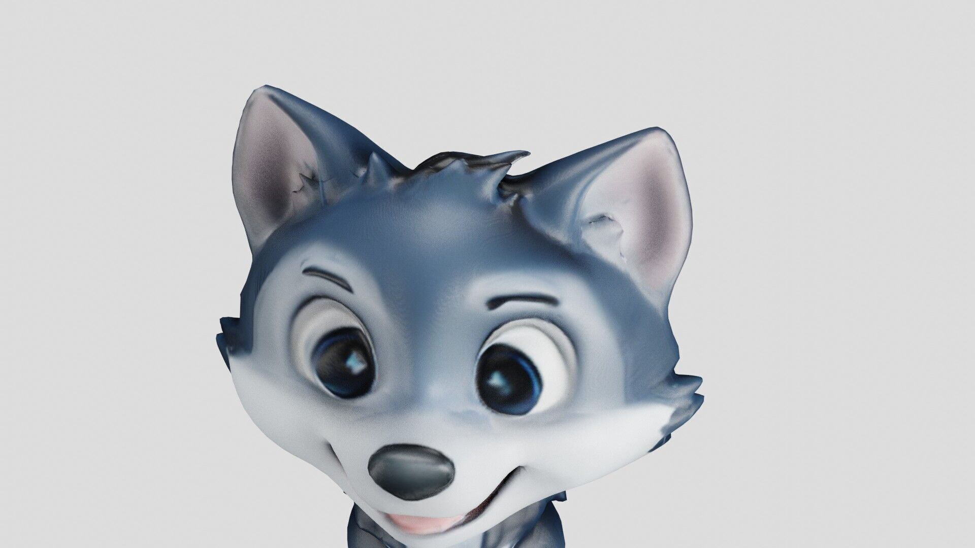Cheeky Cartoon Fox Game Ready Stylized 3D Character Free low-poly 3D model_14
