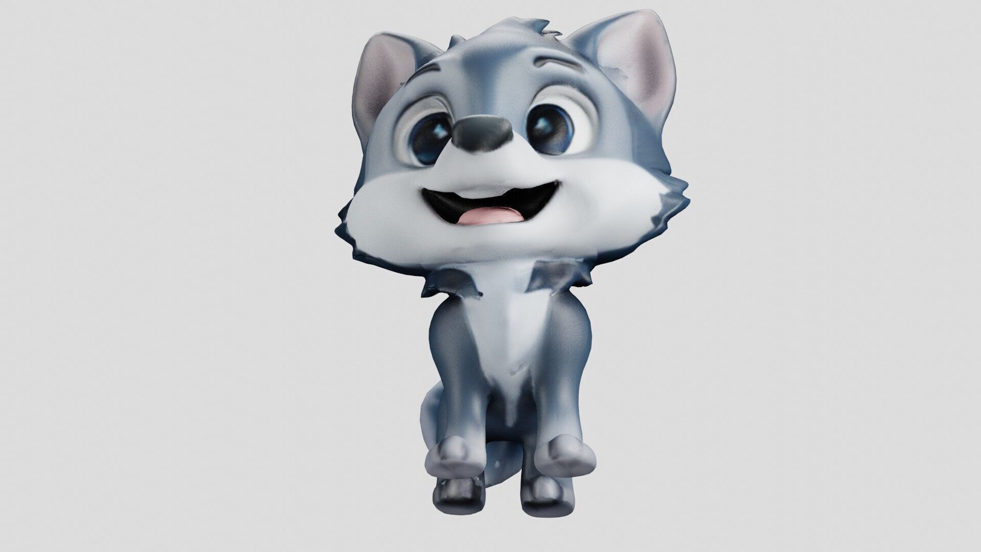 Cheeky Cartoon Fox Game Ready Stylized 3D Character Free low-poly 3D model_3