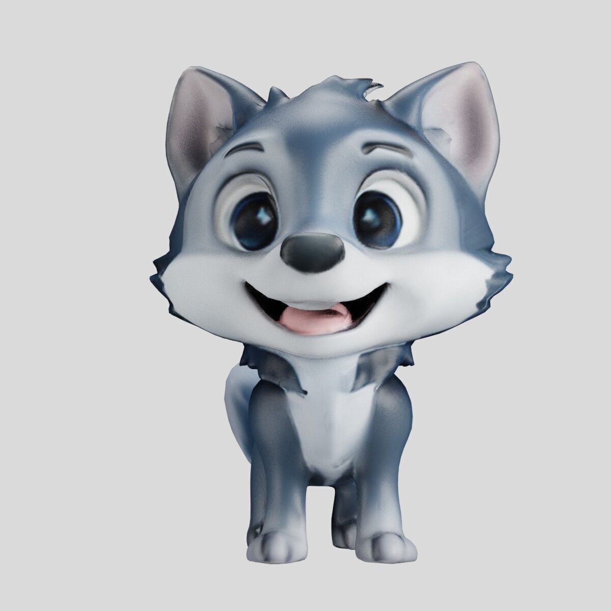 Cheeky Cartoon Fox Game Ready Stylized 3D Character Free low-poly 3D model_9