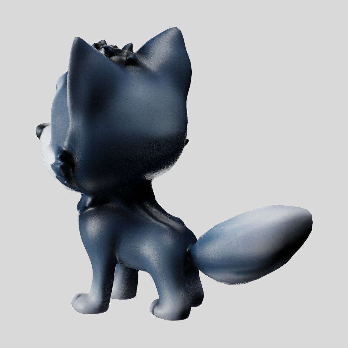 Cheeky Cartoon Fox Game Ready Stylized 3D Character Free low-poly 3D model_10