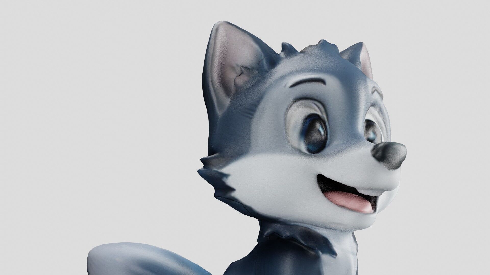 Cheeky Cartoon Fox Game Ready Stylized 3D Character Free low-poly 3D model_17
