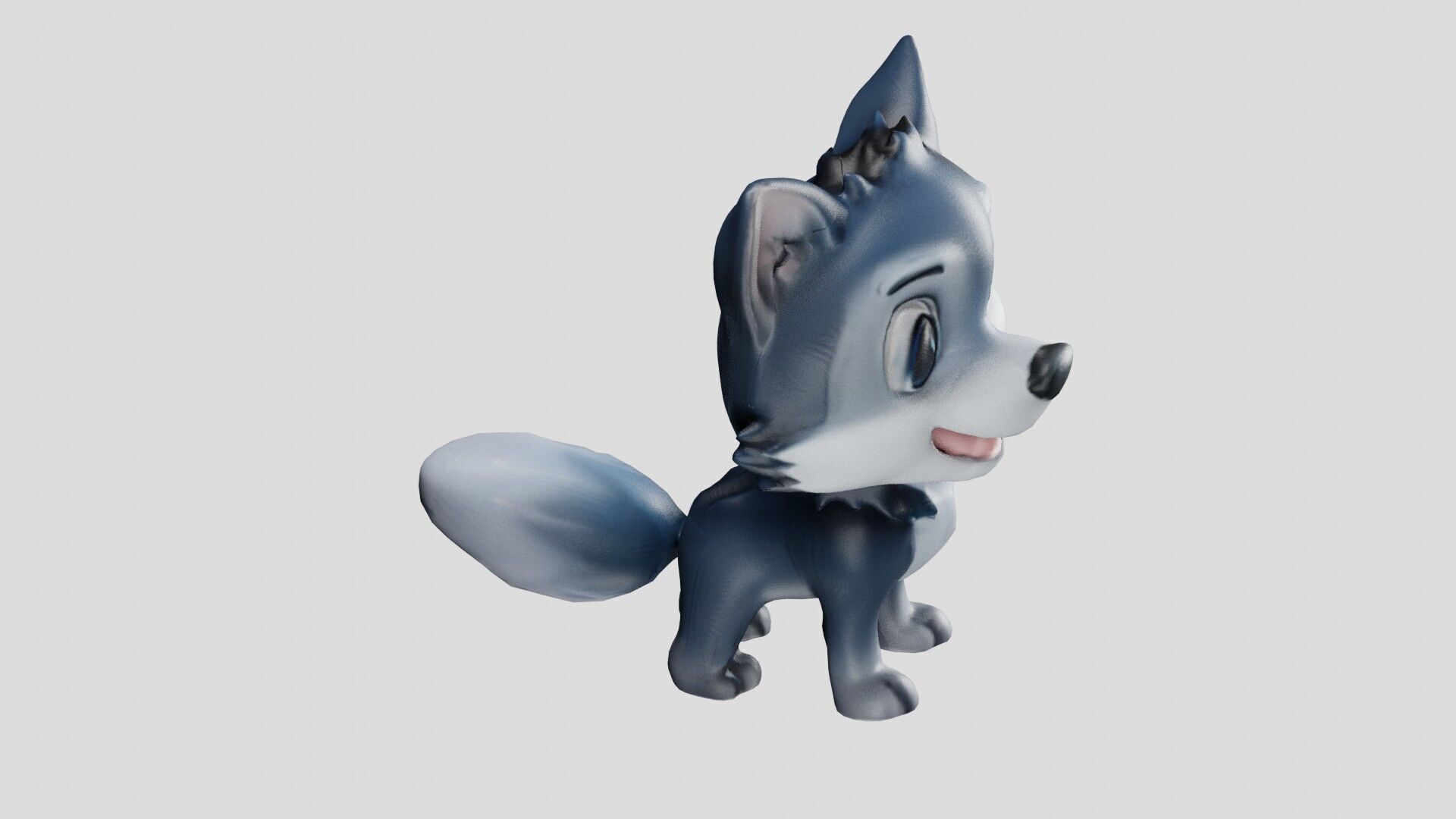 Cheeky Cartoon Fox Game Ready Stylized 3D Character Free low-poly 3D model_1