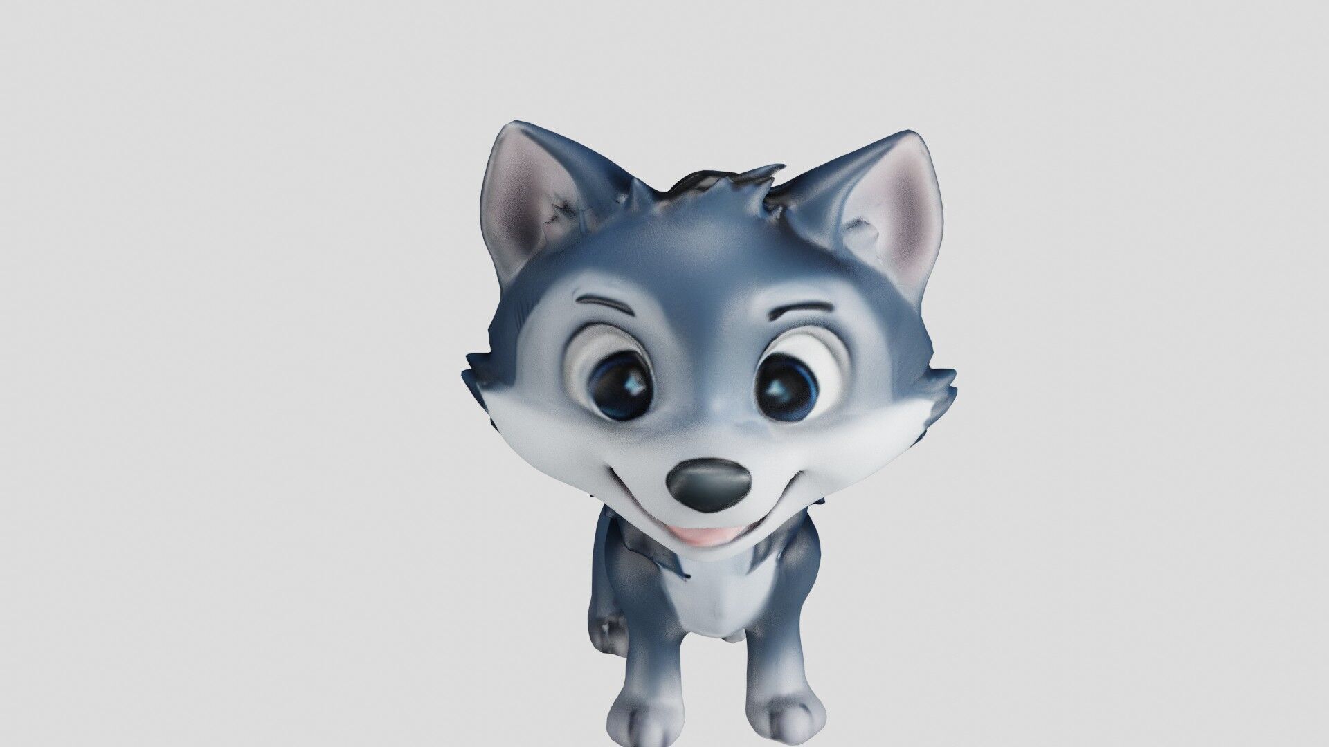 Cheeky Cartoon Fox Game Ready Stylized 3D Character Free low-poly 3D model_2
