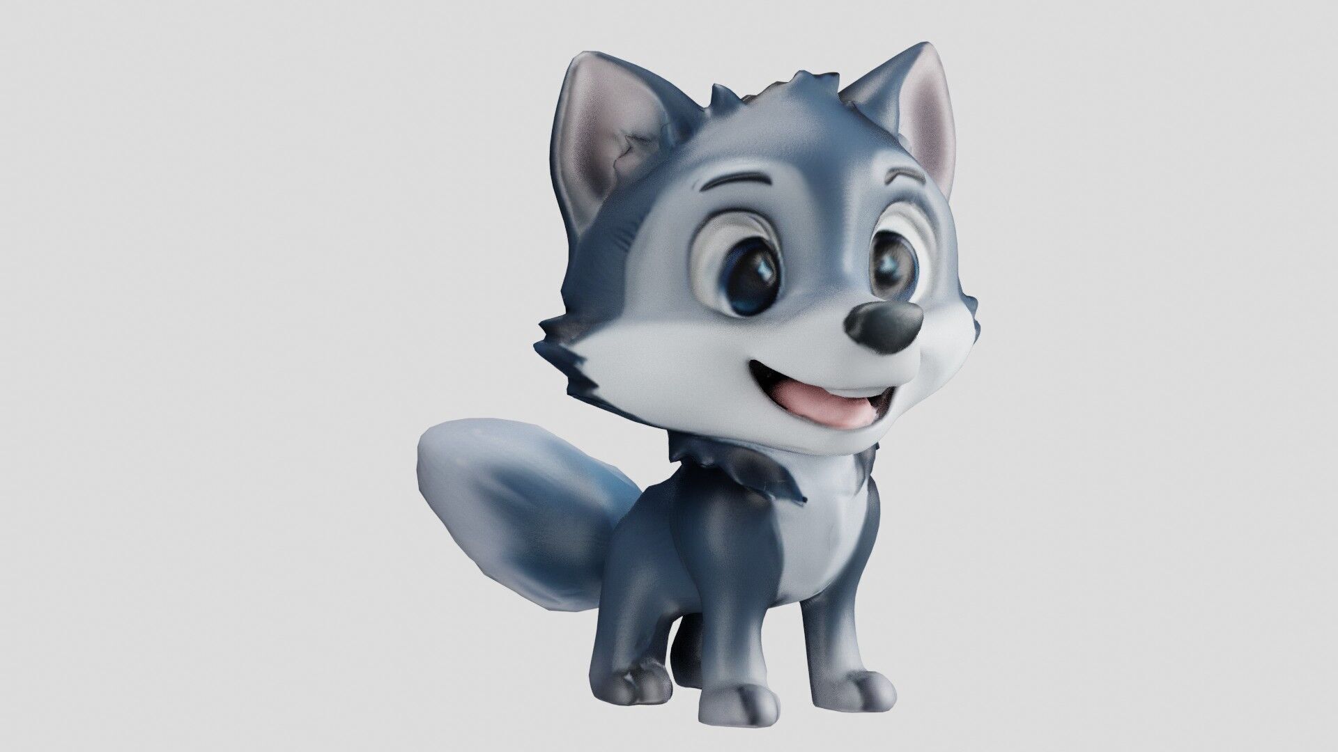 Cheeky Cartoon Fox Game Ready Stylized 3D Character Free low-poly 3D model_4