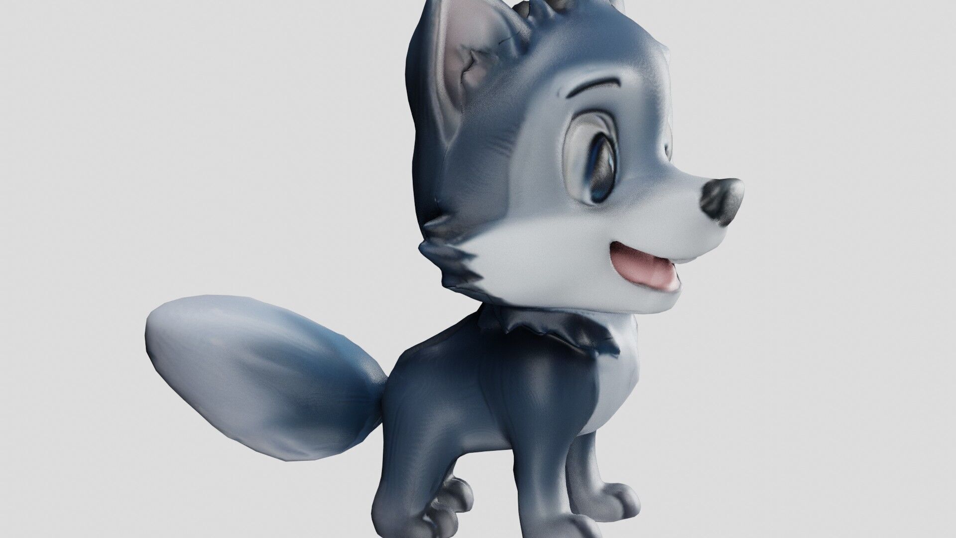 Cheeky Cartoon Fox Game Ready Stylized 3D Character Free low-poly 3D model_16