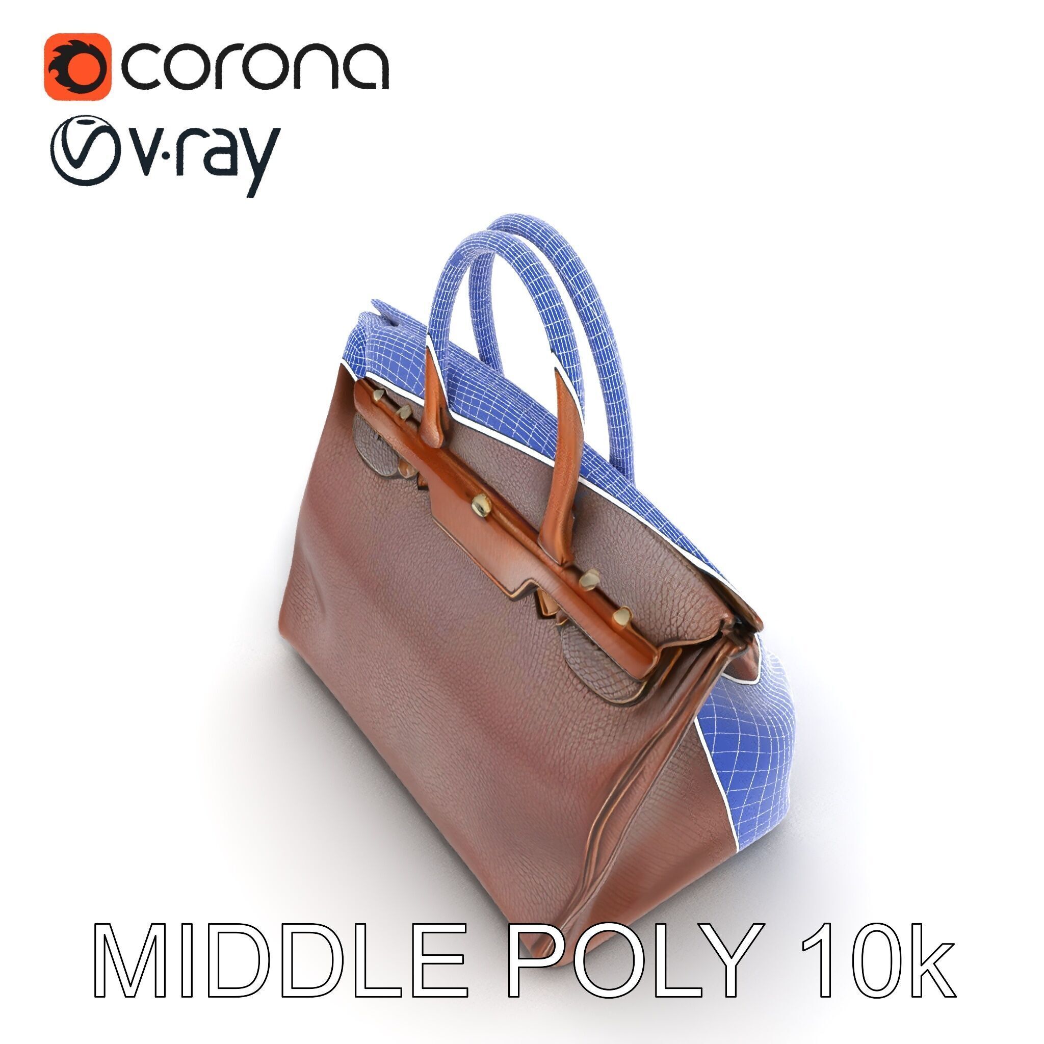 Luxury Handbag D Model Pack Low-poly 3D model_16