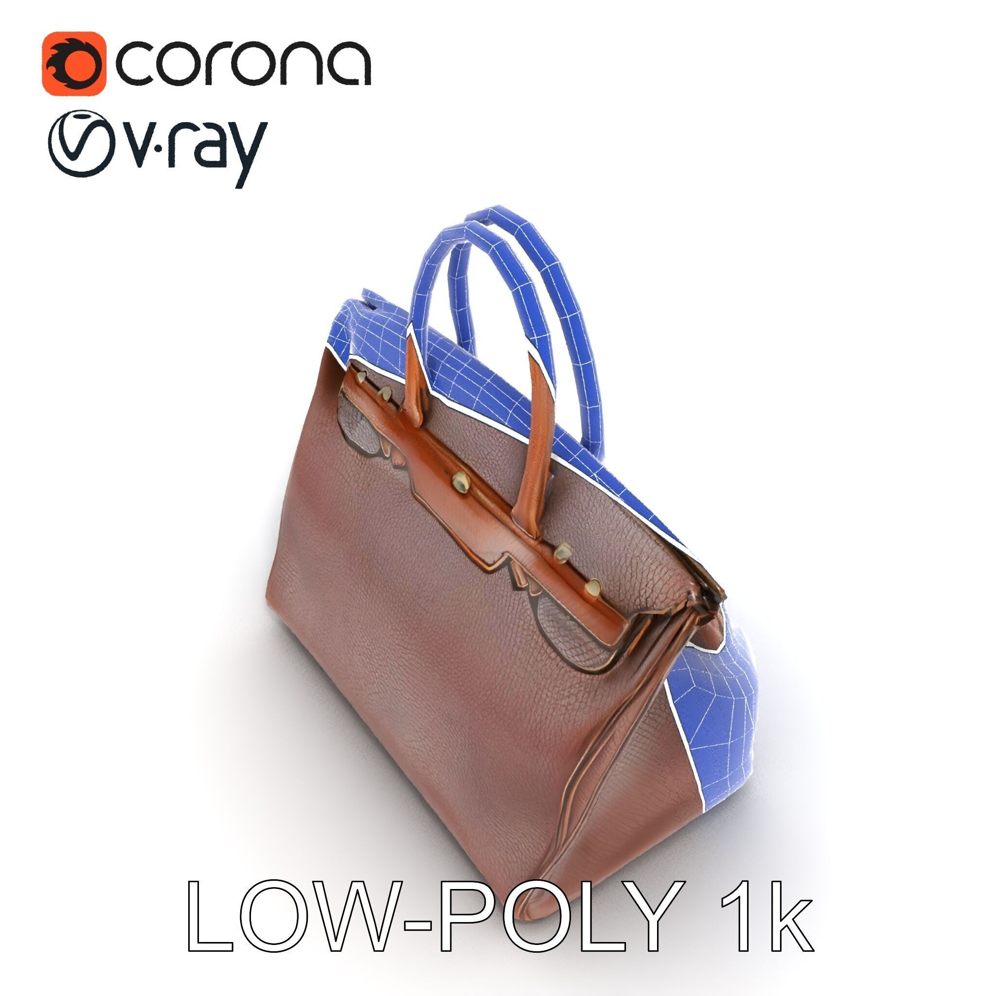 Luxury Handbag D Model Pack Low-poly 3D model_28