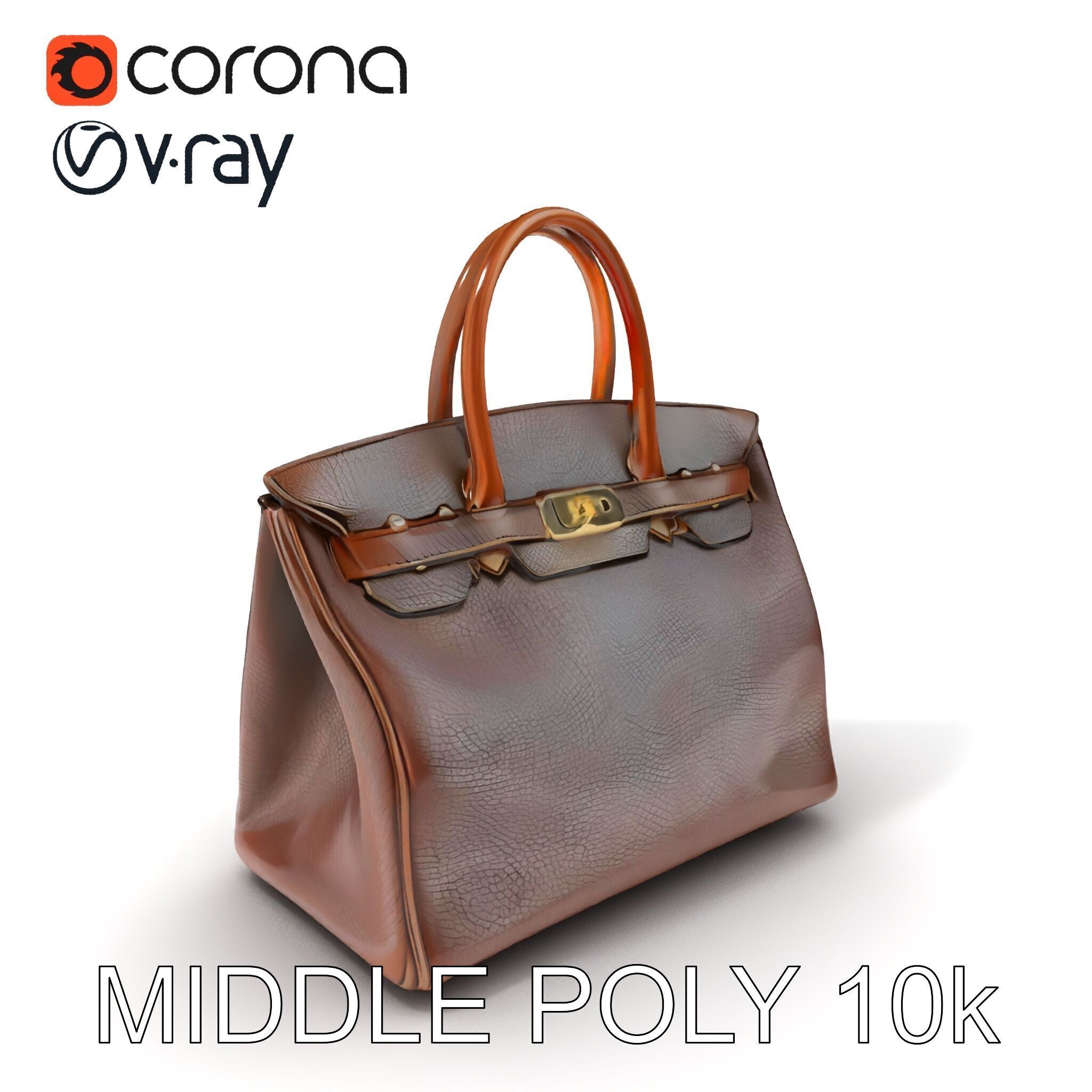 Luxury Handbag D Model Pack Low-poly 3D model_8