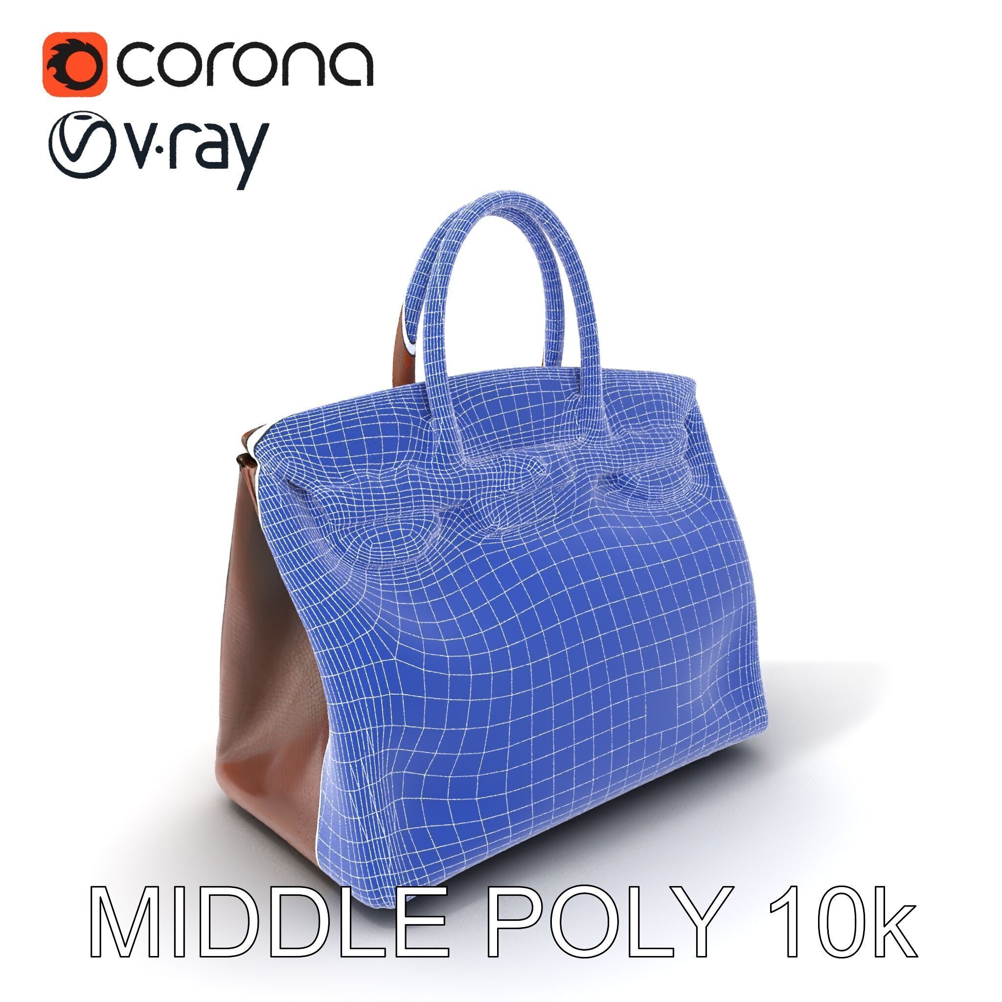 Luxury Handbag D Model Pack Low-poly 3D model_11