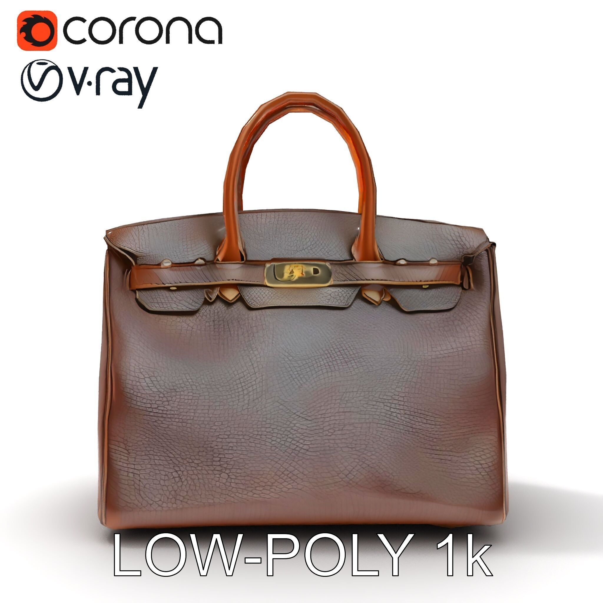 Luxury Handbag D Model Pack Low-poly 3D model_25