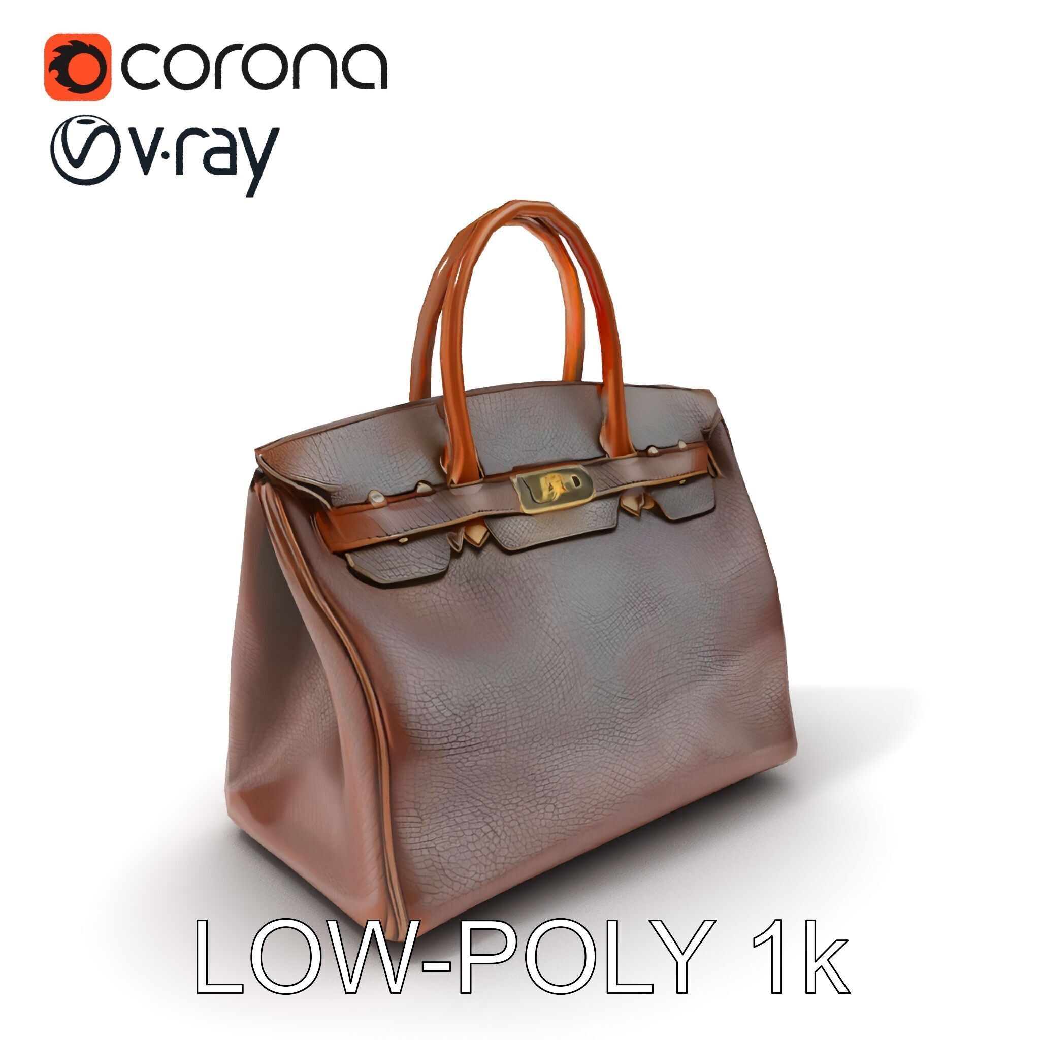 Luxury Handbag D Model Pack Low-poly 3D model_33