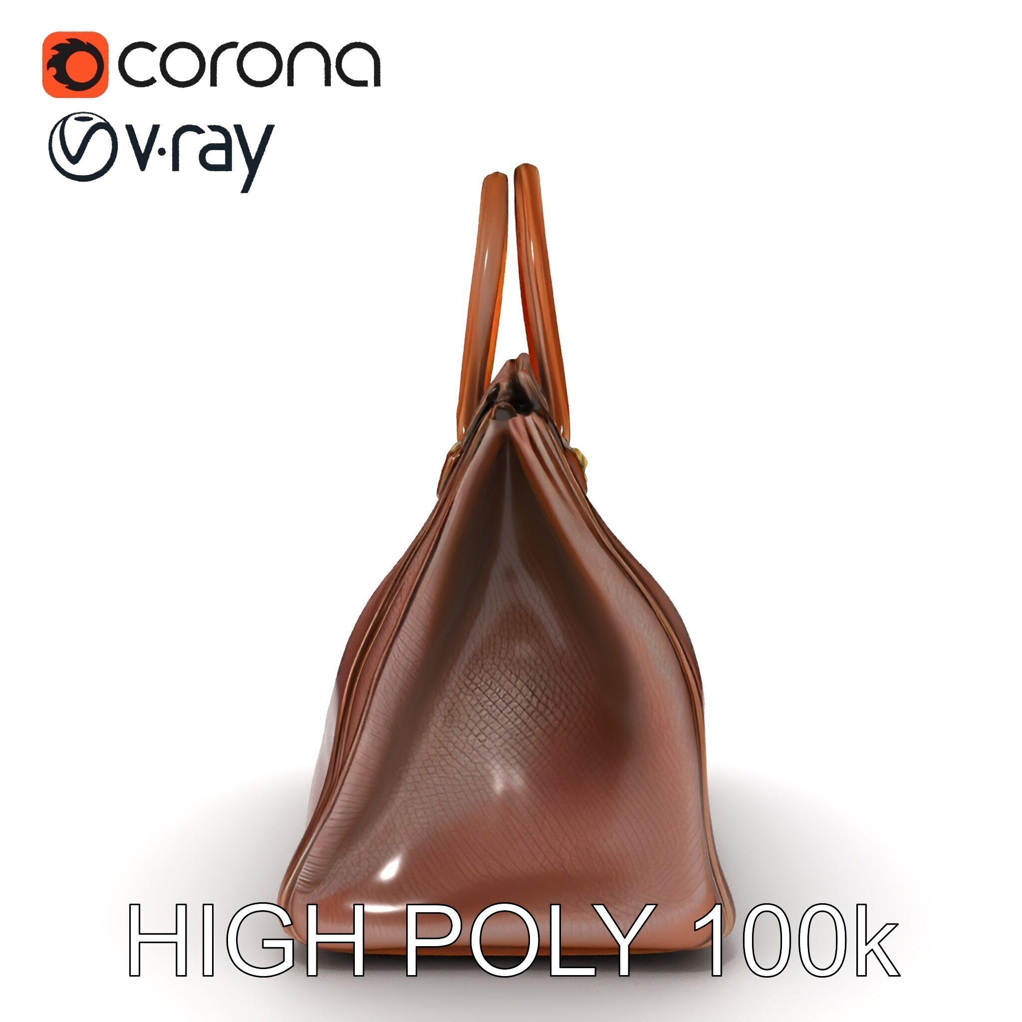 Luxury Handbag D Model Pack Low-poly 3D model_23