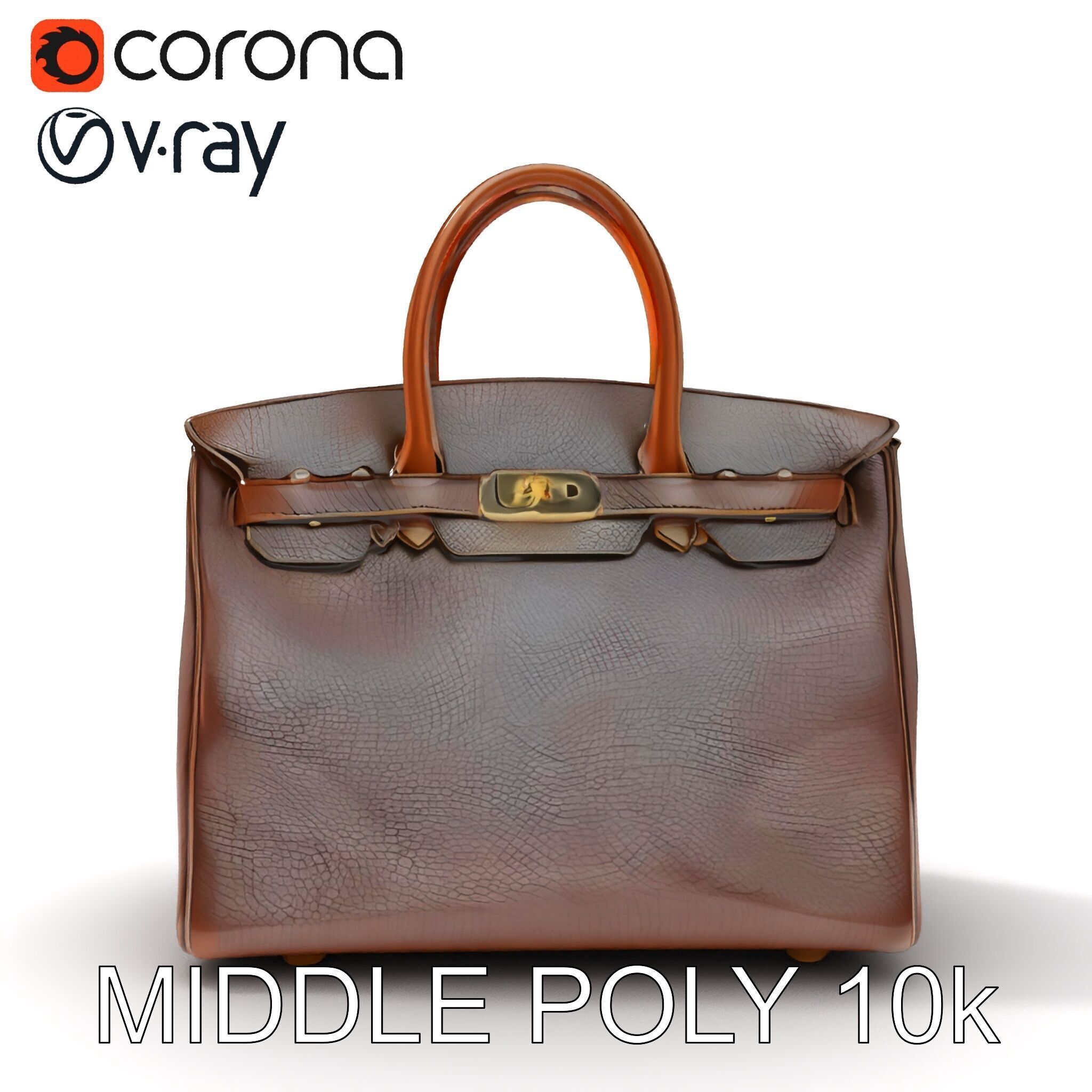 Luxury Handbag D Model Pack Low-poly 3D model_18