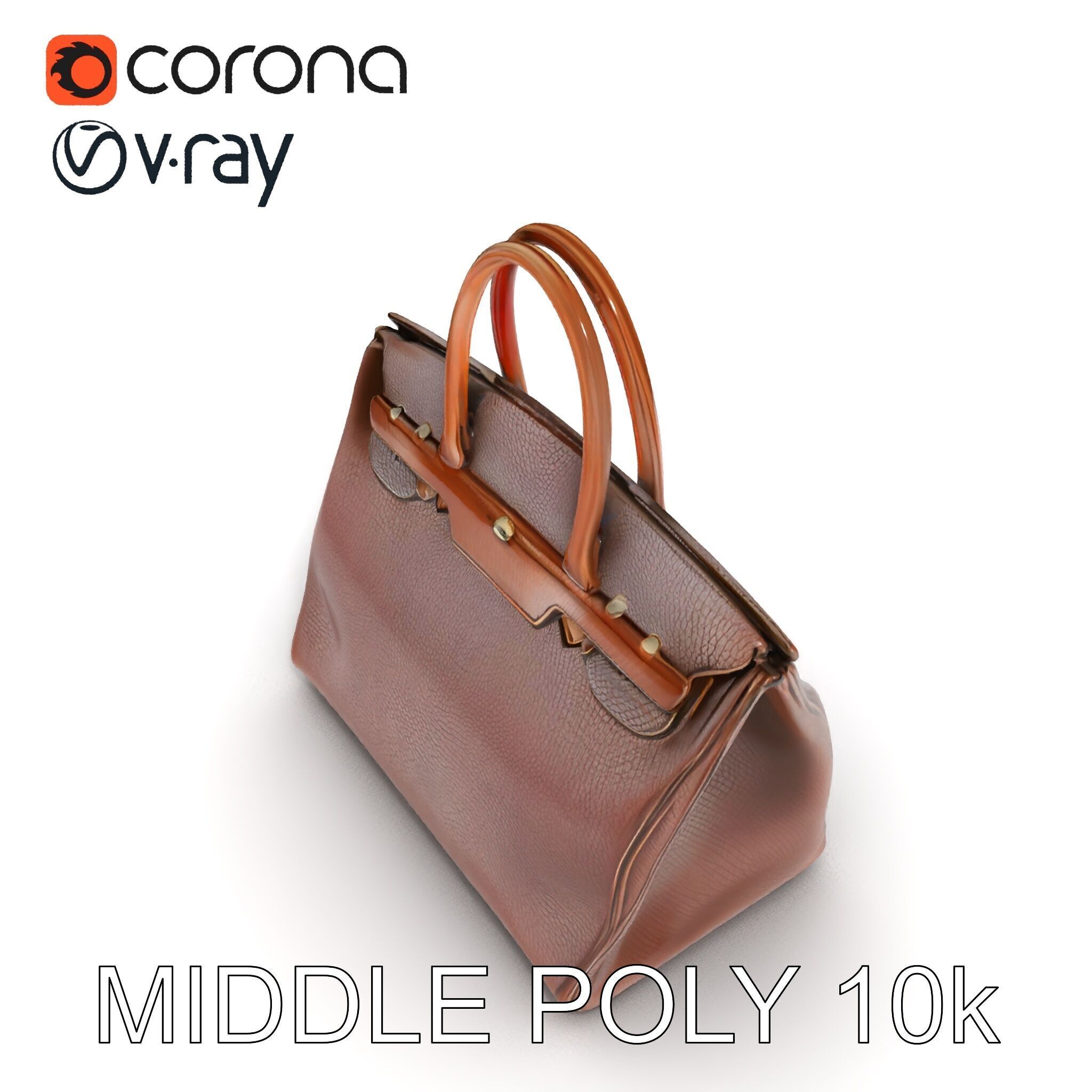 Luxury Handbag D Model Pack Low-poly 3D model_32