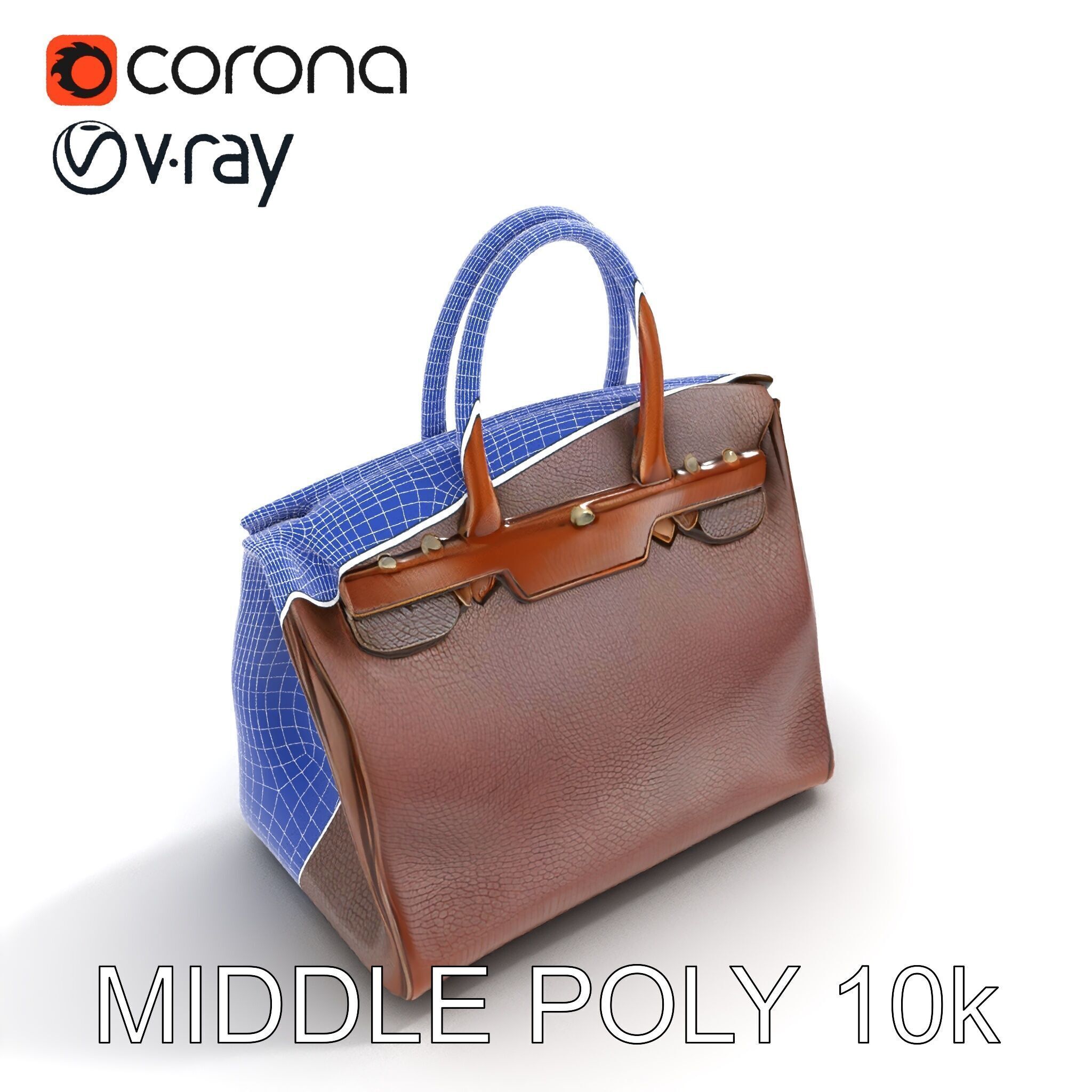 Luxury Handbag D Model Pack Low-poly 3D model_13