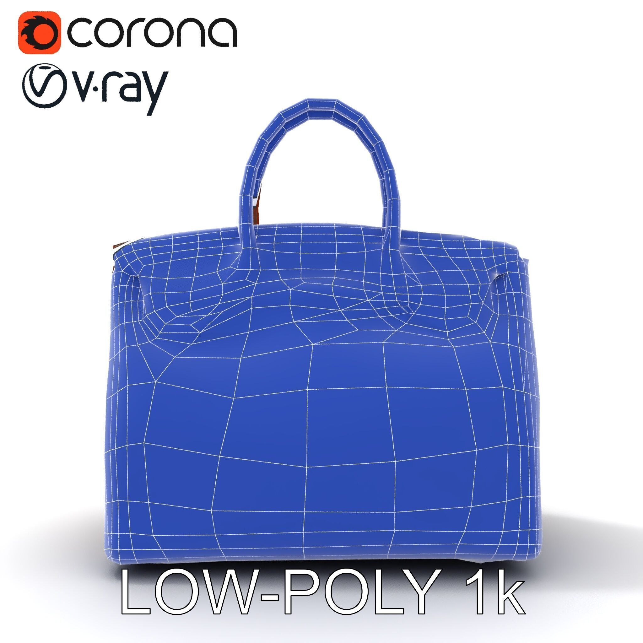 Luxury Handbag D Model Pack Low-poly 3D model_9