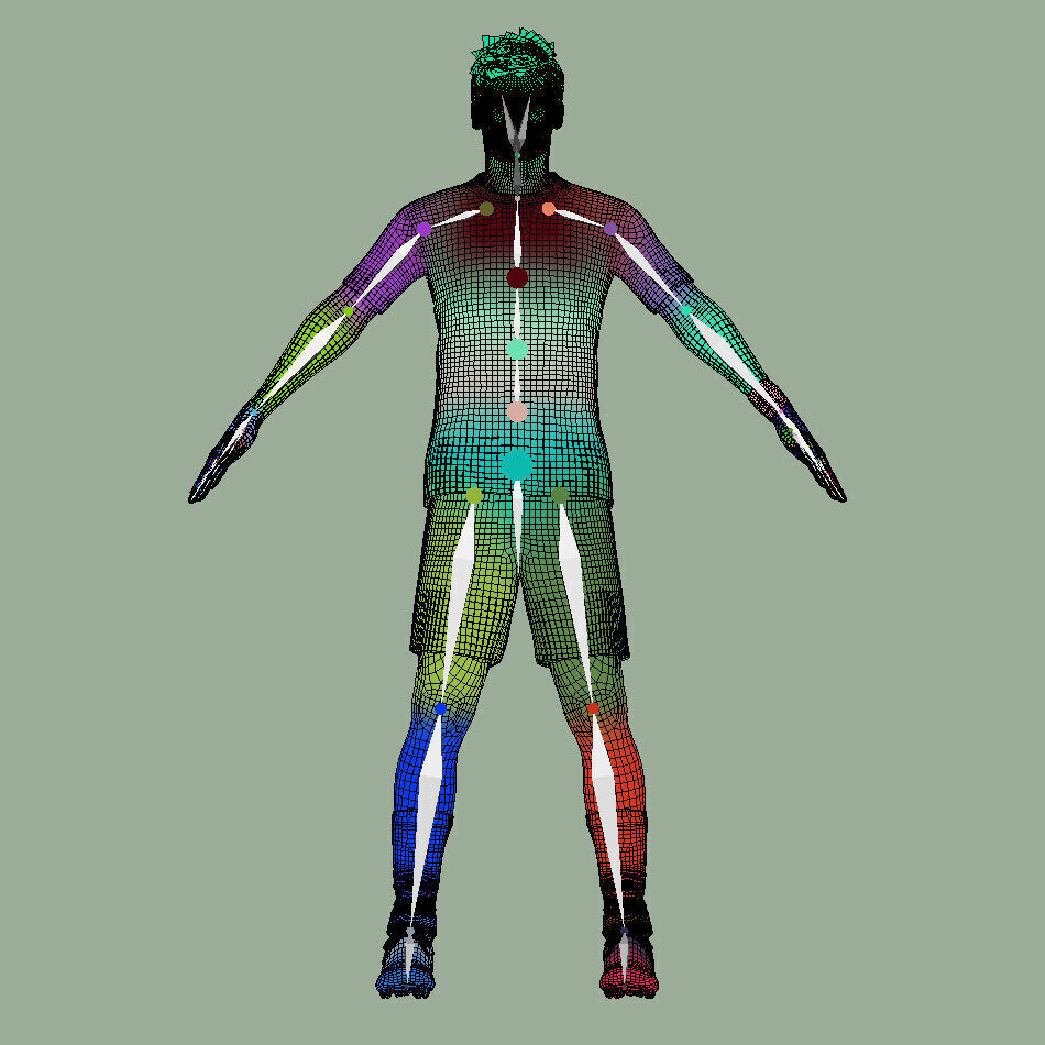 T-Pose Rigged Kvaratskhelia PSG 3D model_10