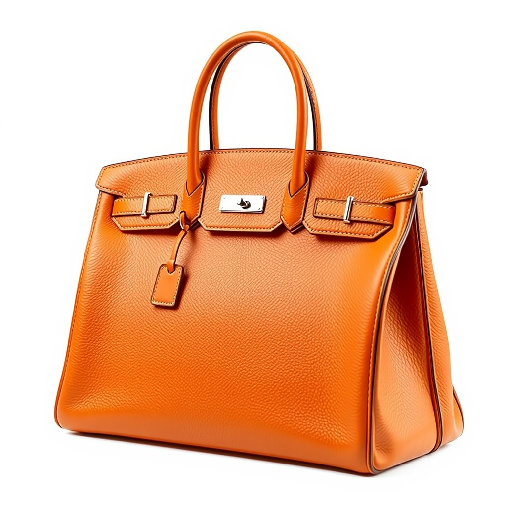 Elegant Orange Handbag D Model Pack Low-poly 3D model_4