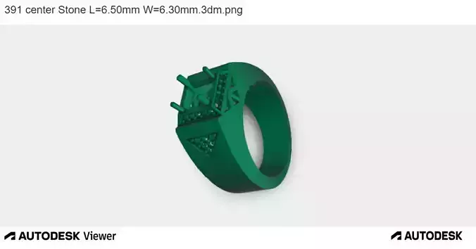 Classic Emerald Cut Solitaire 3D print model
