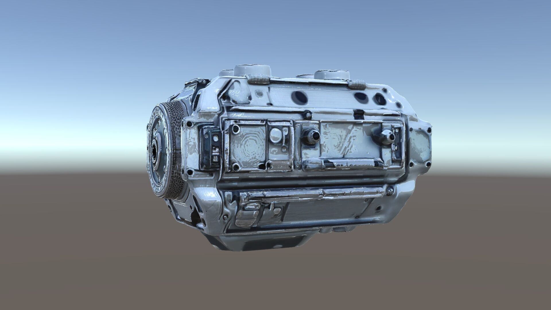 Futuristic Engine Model Pack Low-poly 3D model_5
