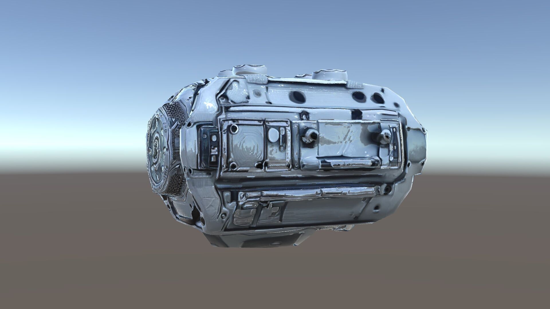 Futuristic Engine Model Pack Low-poly 3D model_34