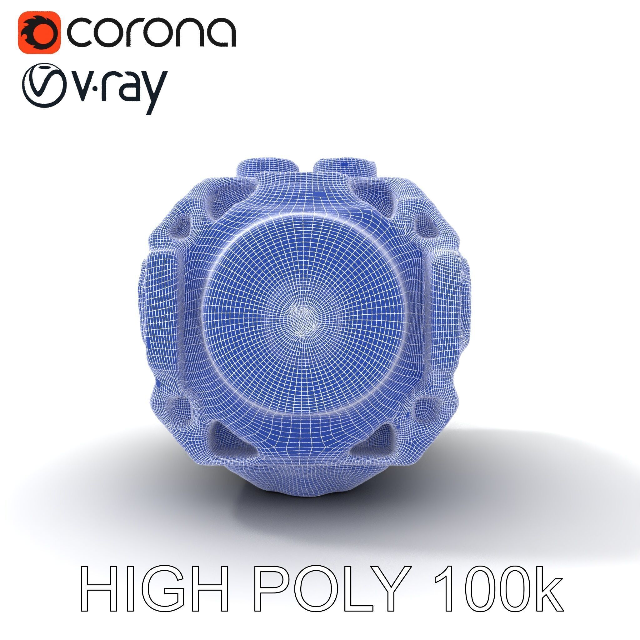 Futuristic Engine Model Pack Low-poly 3D model_15