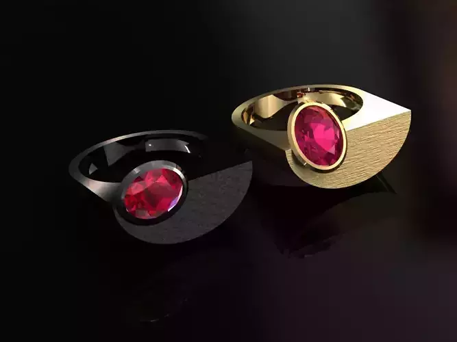 Exclusive Contemporary Ring Set  Artistically Designed