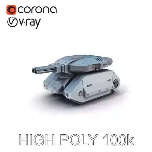 Futuristic Battle Tank D Model Pack