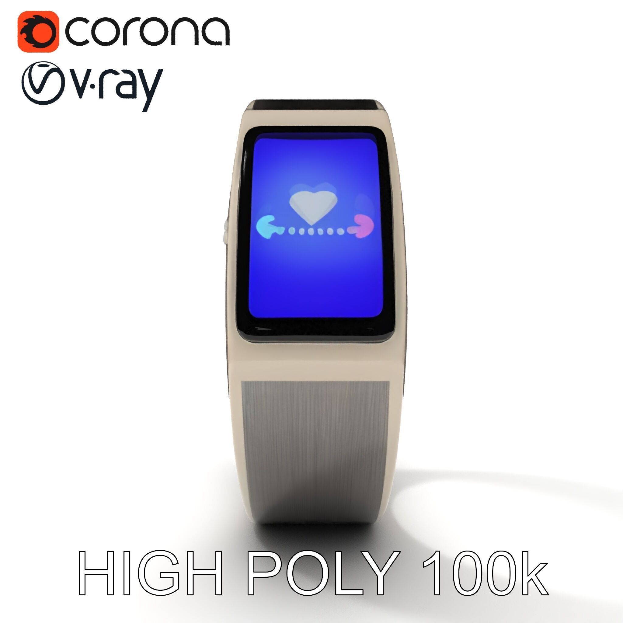 Smart Ring Wearable Technology Model Pack Low-poly 3D model_28