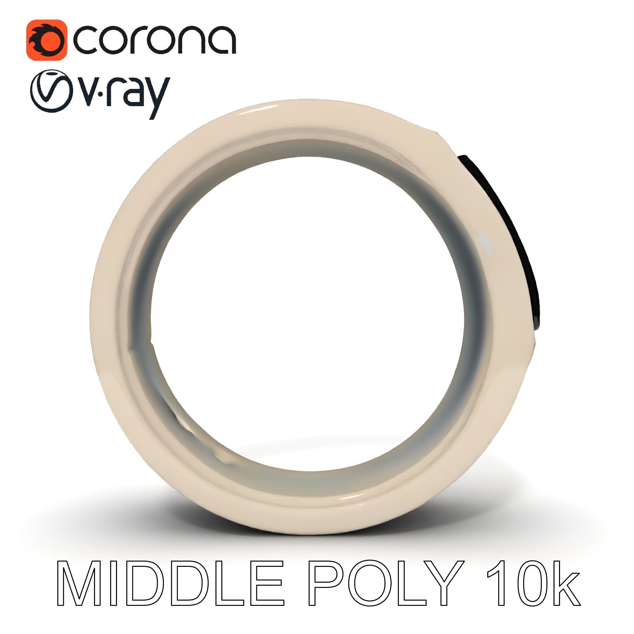 Smart Ring Wearable Technology Model Pack Low-poly 3D model_12