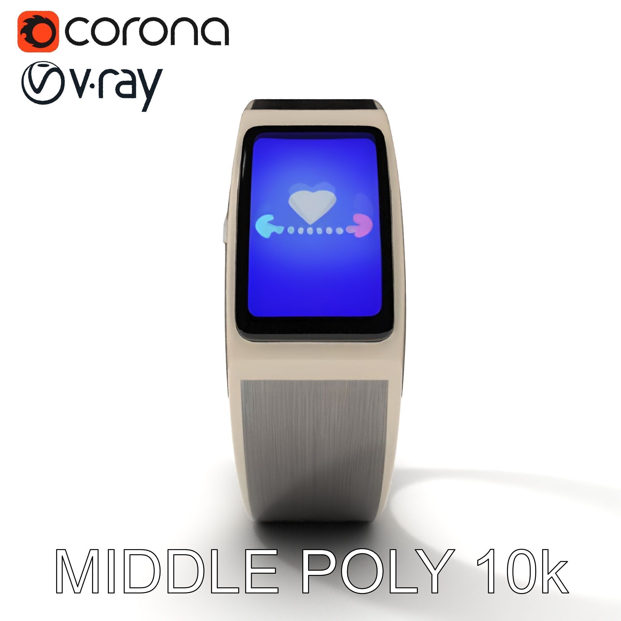 Smart Ring Wearable Technology Model Pack Low-poly 3D model_23