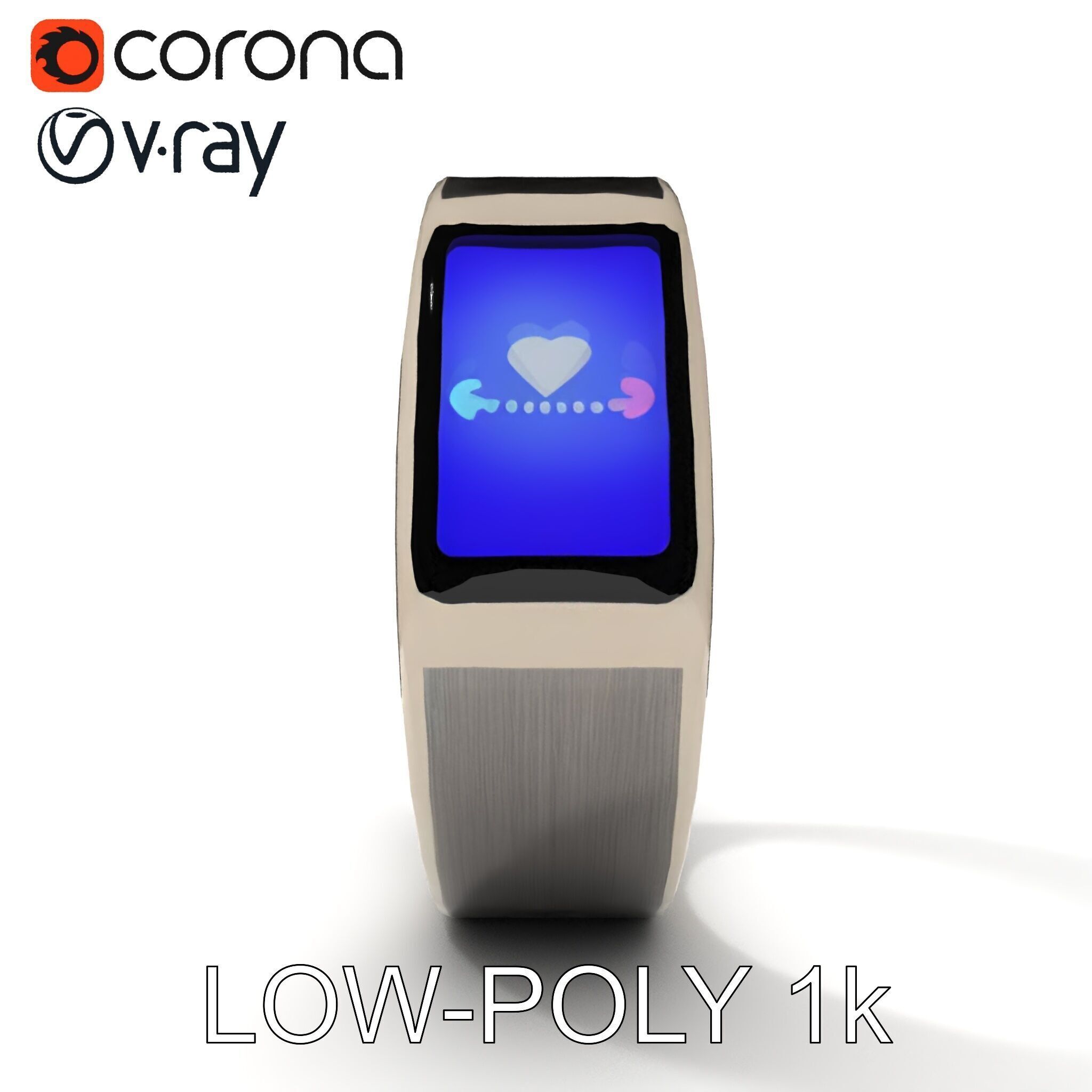 Smart Ring Wearable Technology Model Pack Low-poly 3D model_22
